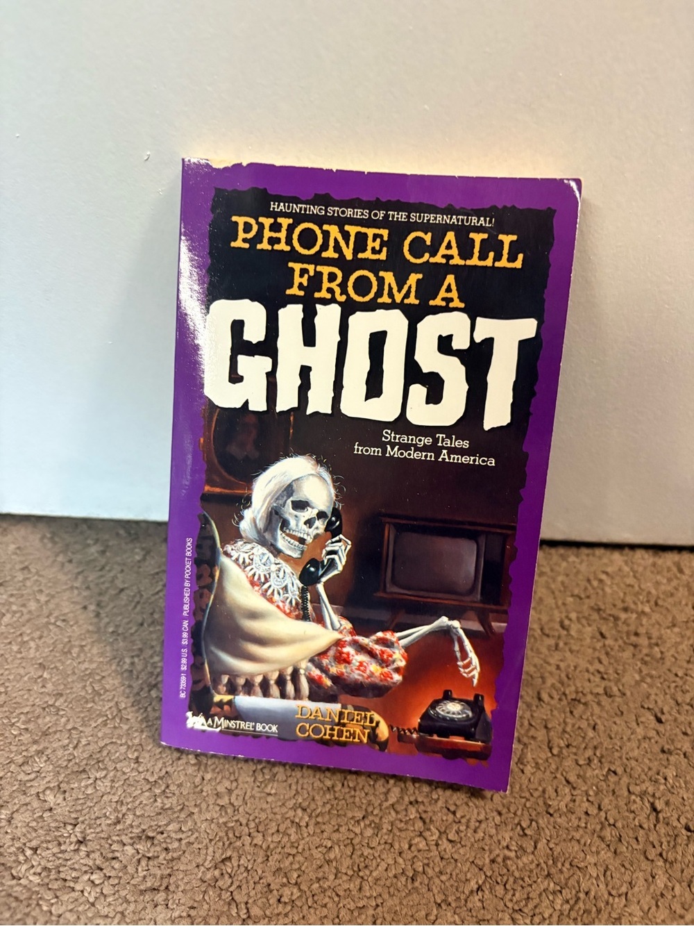 Phone Call From a Ghost Paperback Book - Purple